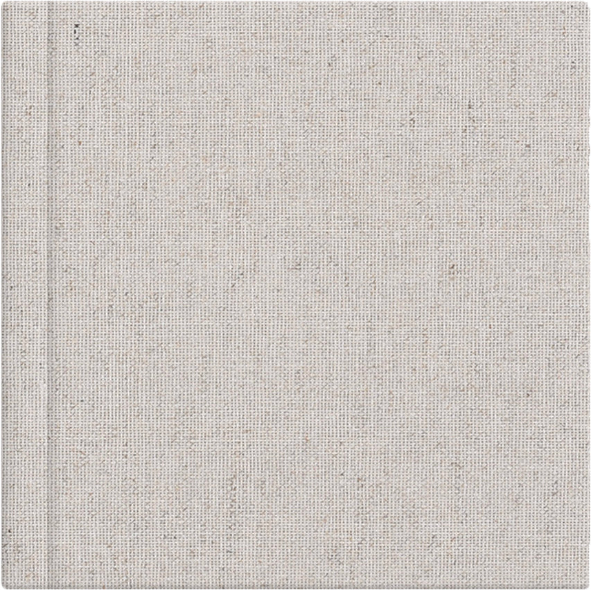 Cappuccino linen album cover, 12x12
