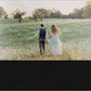 Black linen wedding album, half acrylic photo cover, 18x12