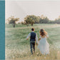 Turquoise leatherette wedding album, full acrylic photo cover, 18x12