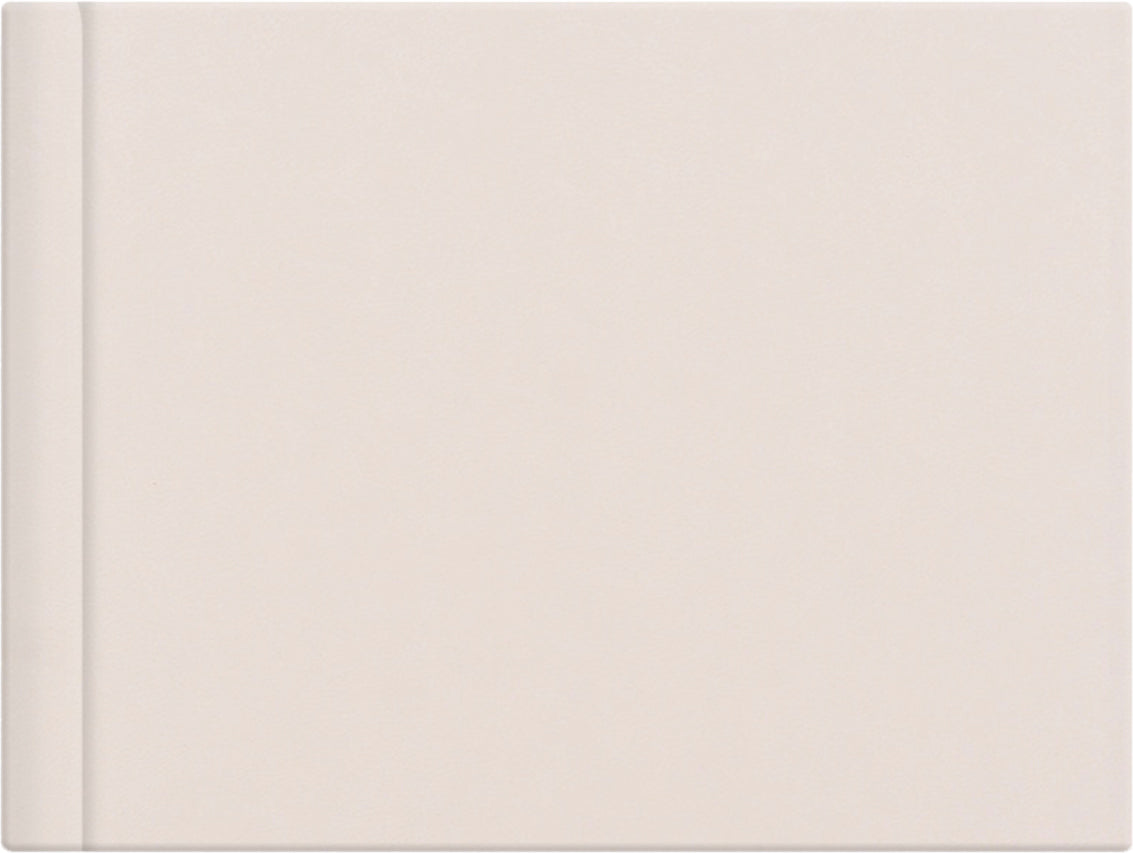 Ivory Vintage leatherette wedding album cover, 18x12
