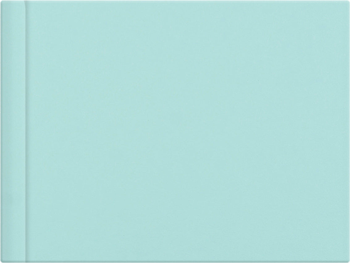 Mint Green leatherette wedding album cover, 18x12