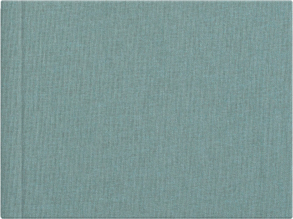 Sage Green linen wedding album cover, 18x12