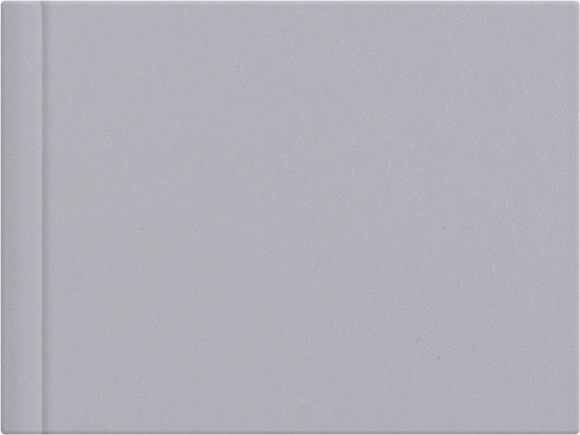 Smoke Grey leatherette wedding album cover, 18x12
