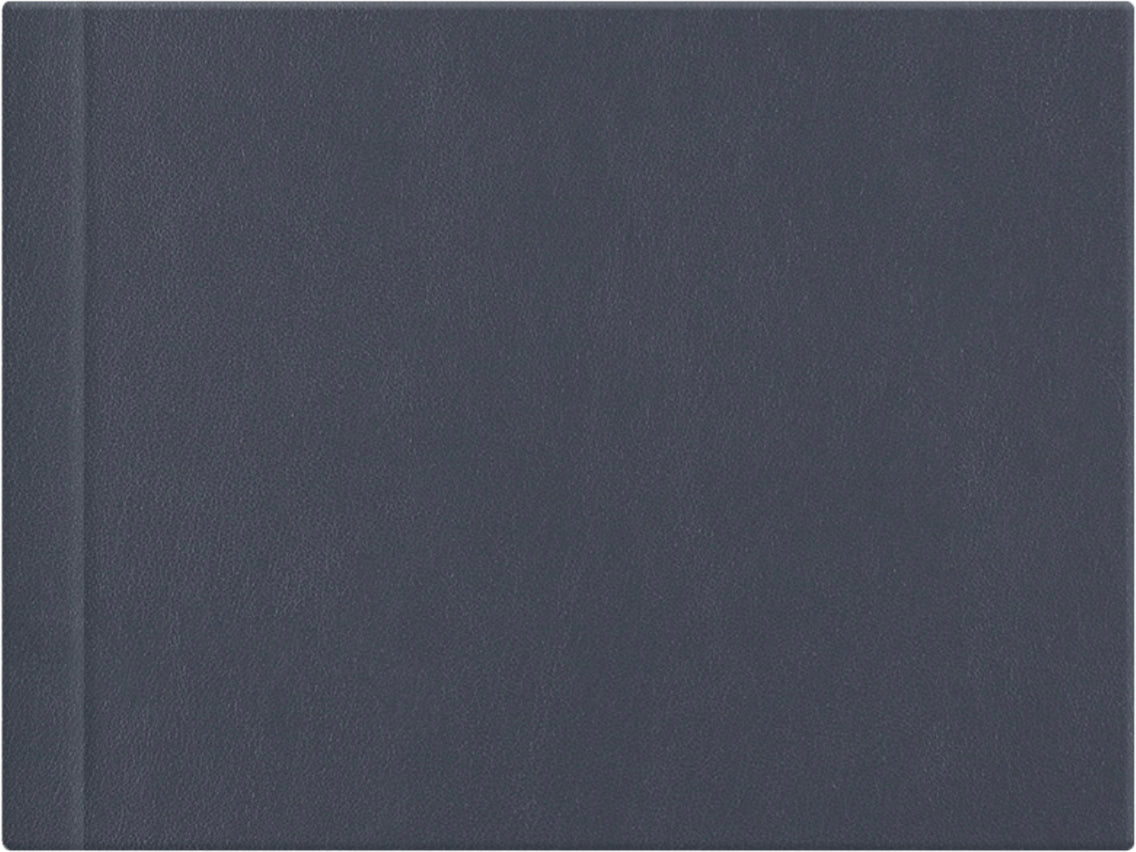 Stone Grey leatherette wedding album cover, 18x12