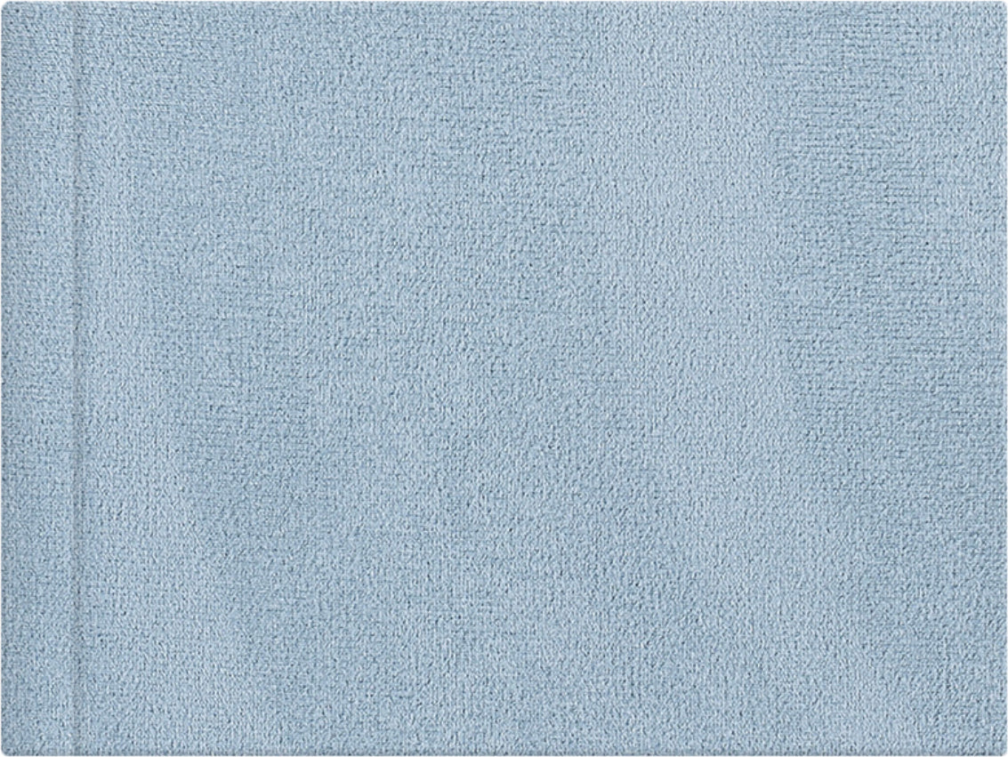 Robin Egg Blue velvet wedding album cover, 18x12