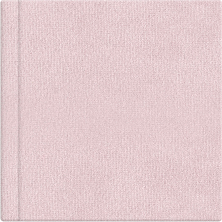 Soft Rose Pink velvet wedding album cover, 12x12
