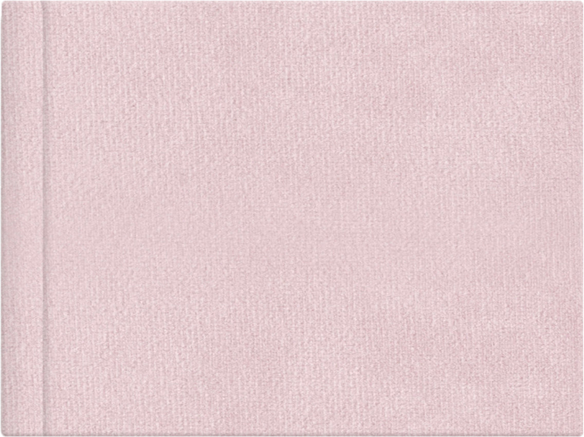 Soft Rose Pink velvet wedding album cover, 18x12