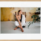 Landscape framed photo print in a natural oak frame with a white mount