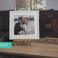 Framed prints in black, white and oak frames, shown with and without a white mount, ready to hang